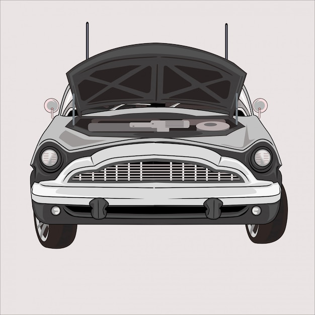 Vector illustration of flat design car