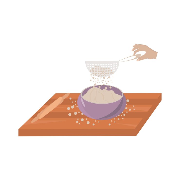 Vector illustration of flour