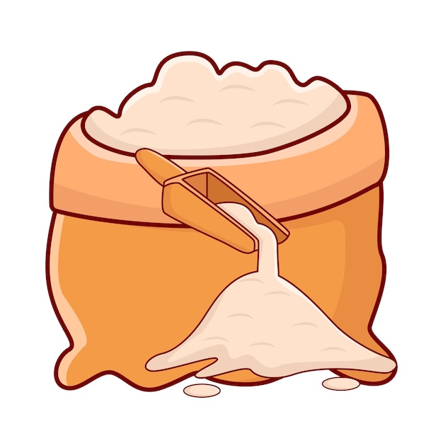 Illustration of flour