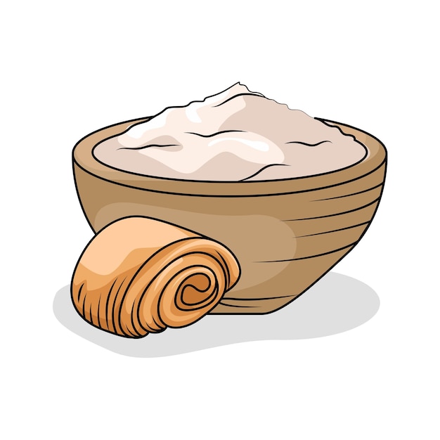 Illustration of flour