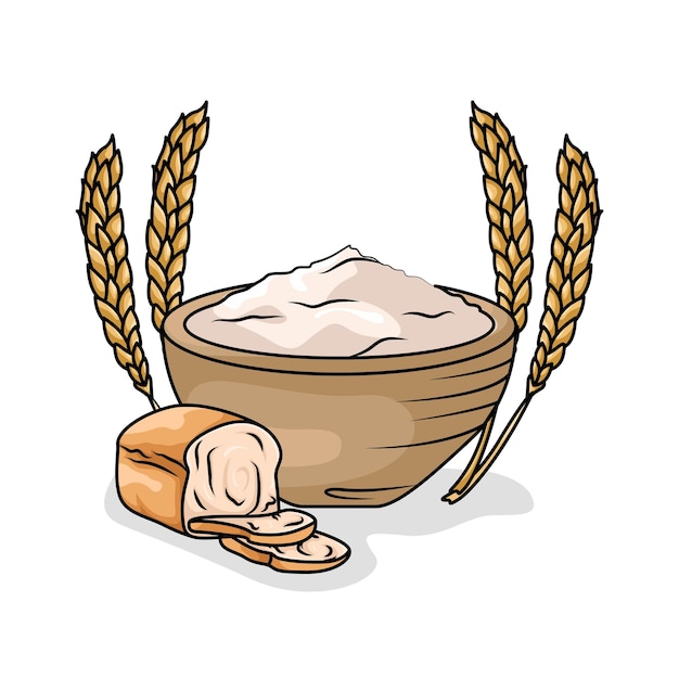 Vettore illustrazione della farina