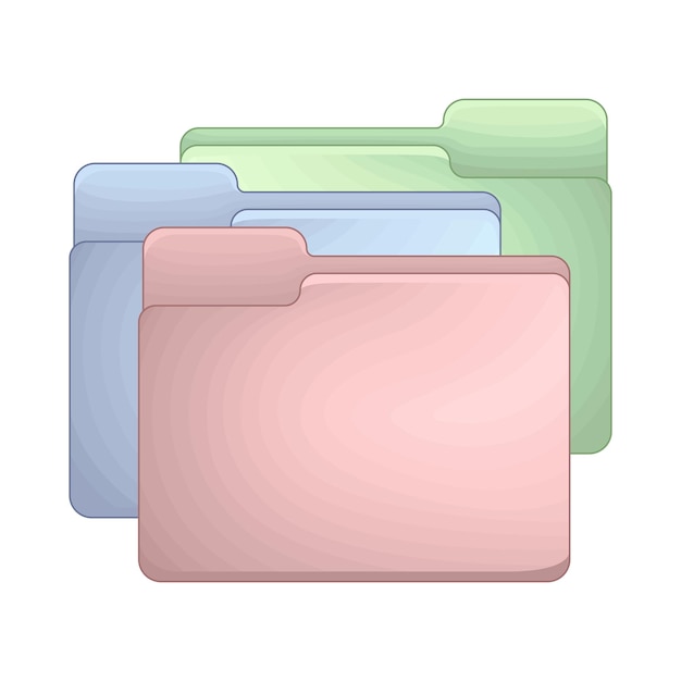 Vector illustration of folder