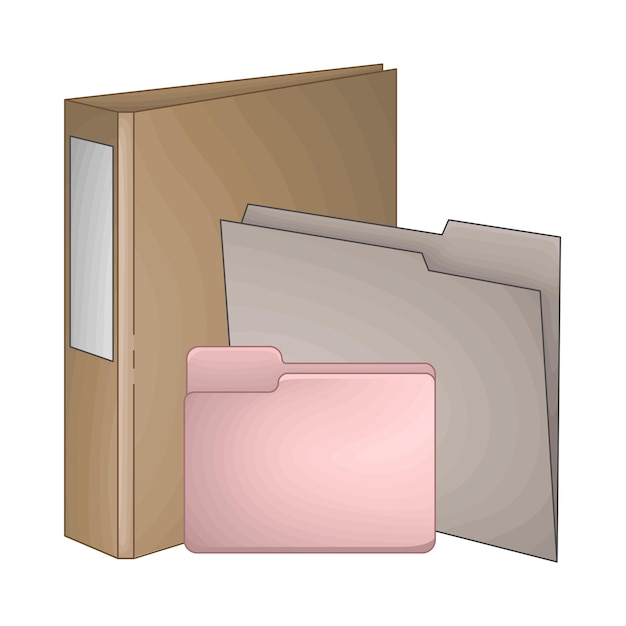 Vector illustration of folder