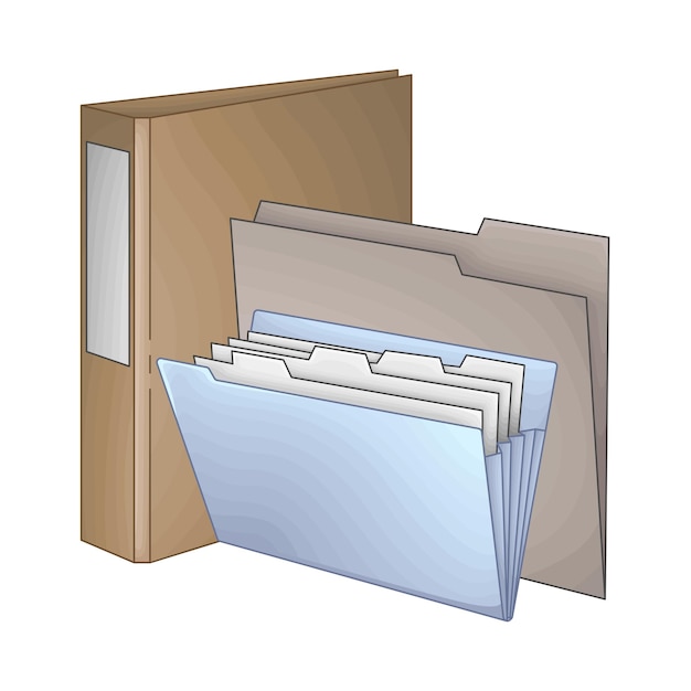 Vector illustration of folder