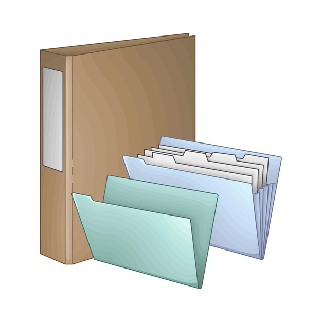 Vector illustration of folder