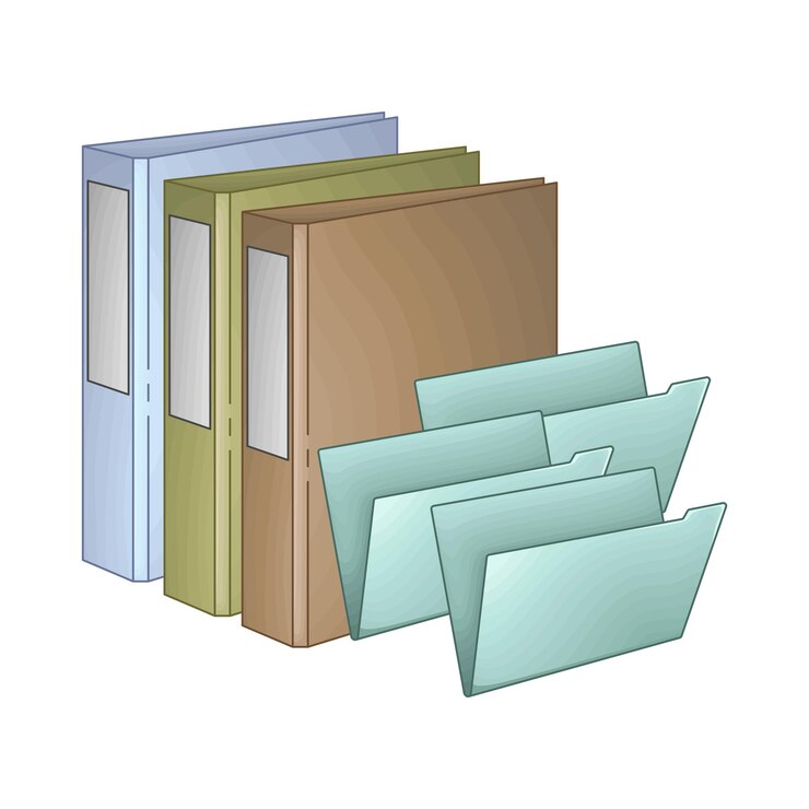 Vector illustration of folder
