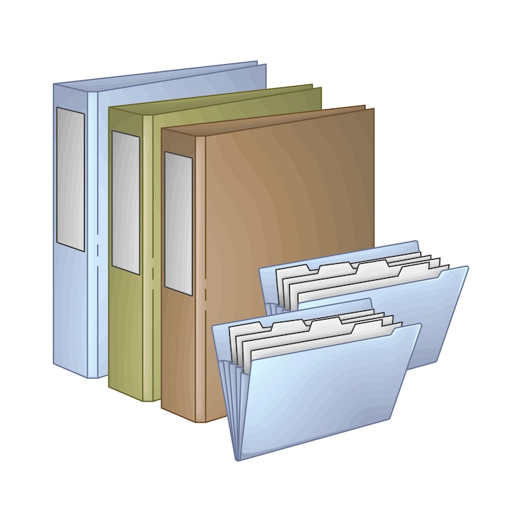 Vector illustration of folder