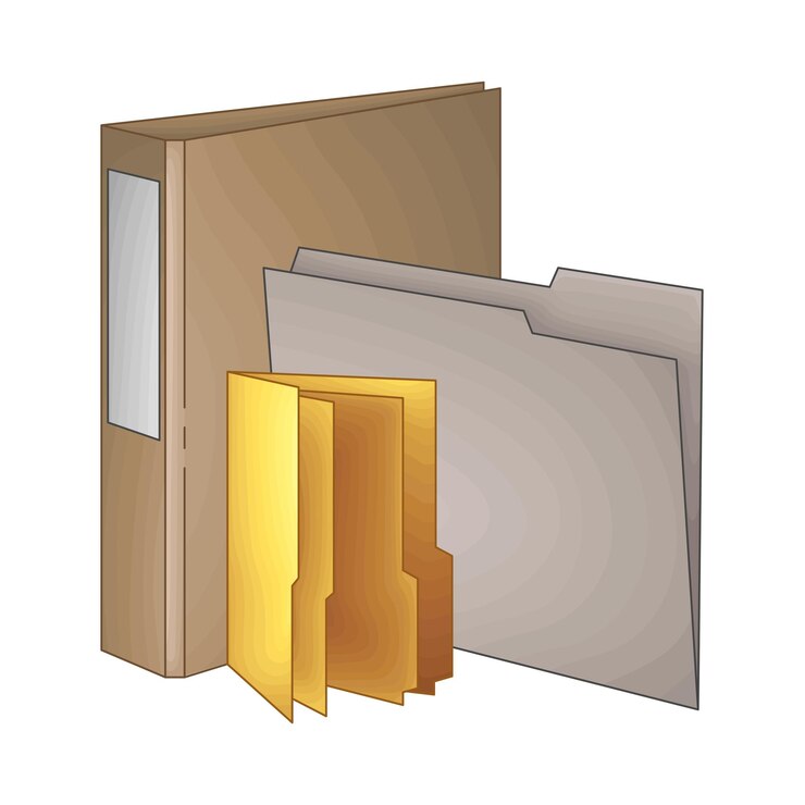 Vector illustration of folder