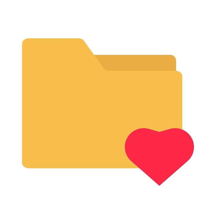 Vector illustration of folder