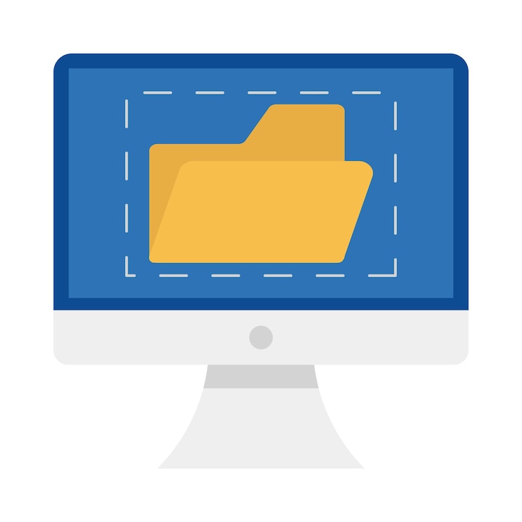 Vector illustration of folder