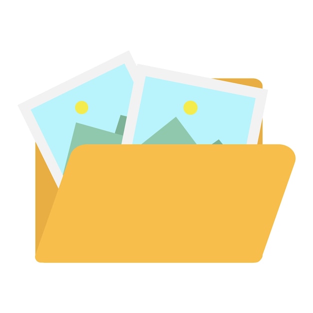 Vector illustration of folder