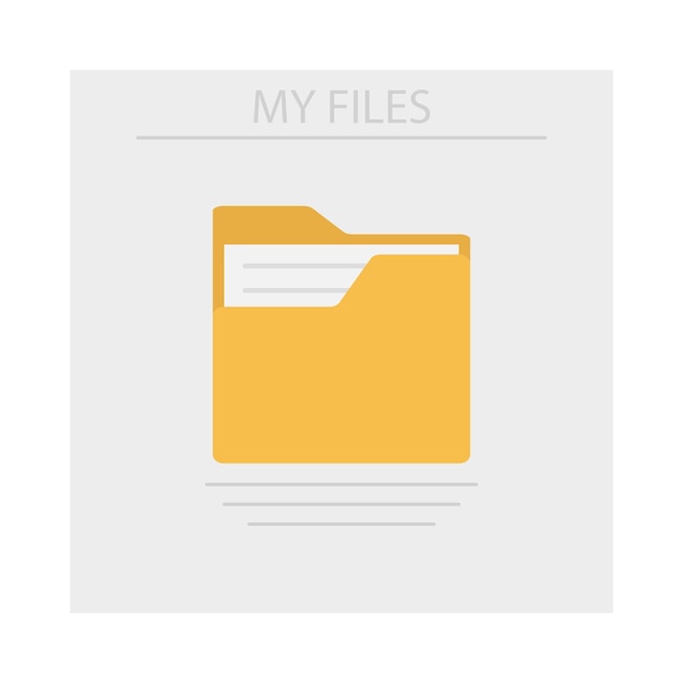 Vector illustration of folder