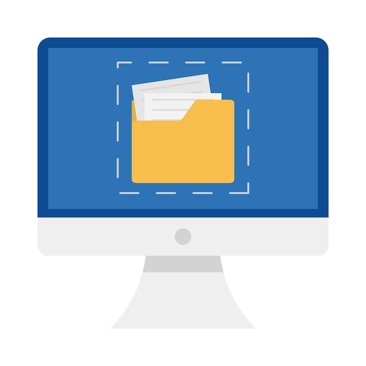 Vector illustration of folder