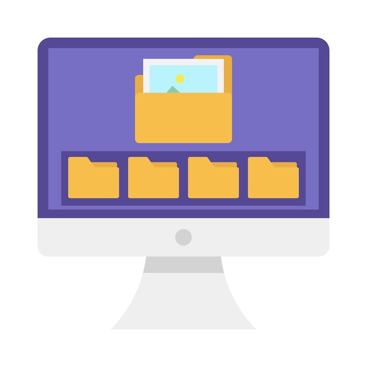 Vector illustration of folder