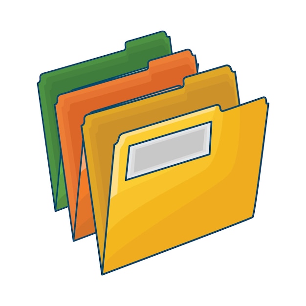 Vector illustration of folder