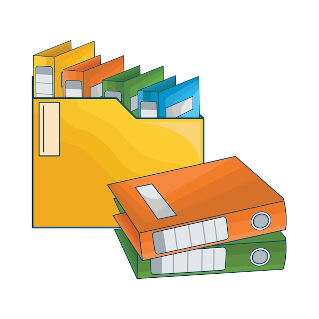 Vector illustration of folder