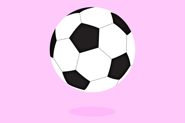 Illustration of a football design white background vector template