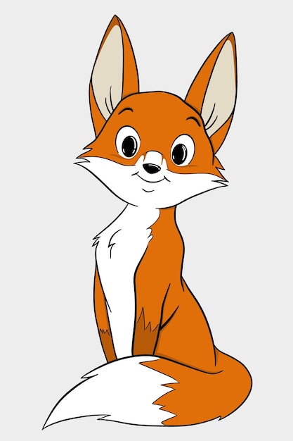 Vector illustration of fox