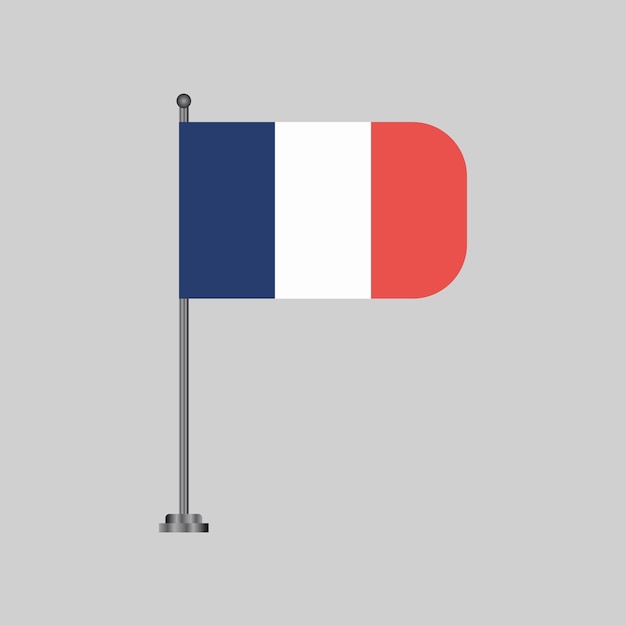 프랑스 국기 템플릿의 그림
