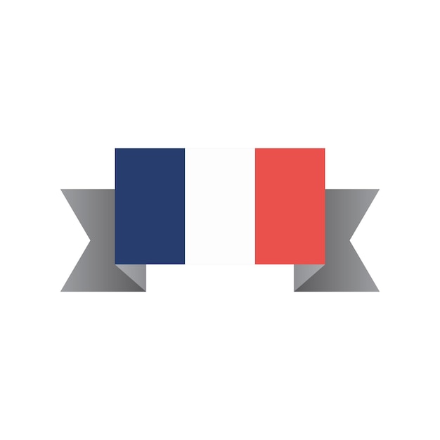 Vector illustration of france flag template