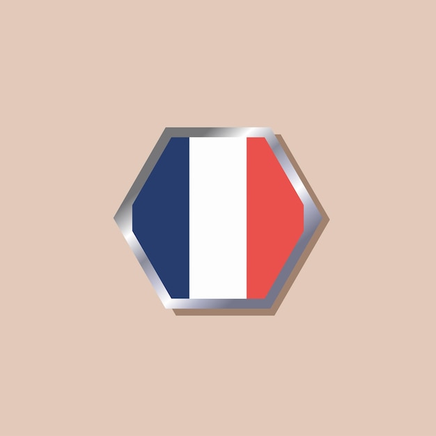 Illustration of France flag Template