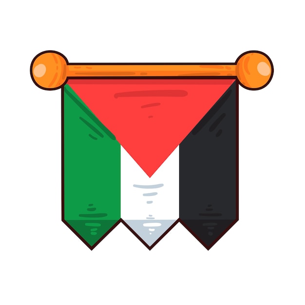 Vector illustration of free palestine