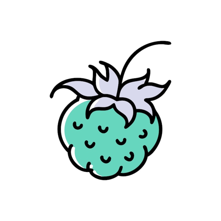 Vector illustration of fresh fruit concept