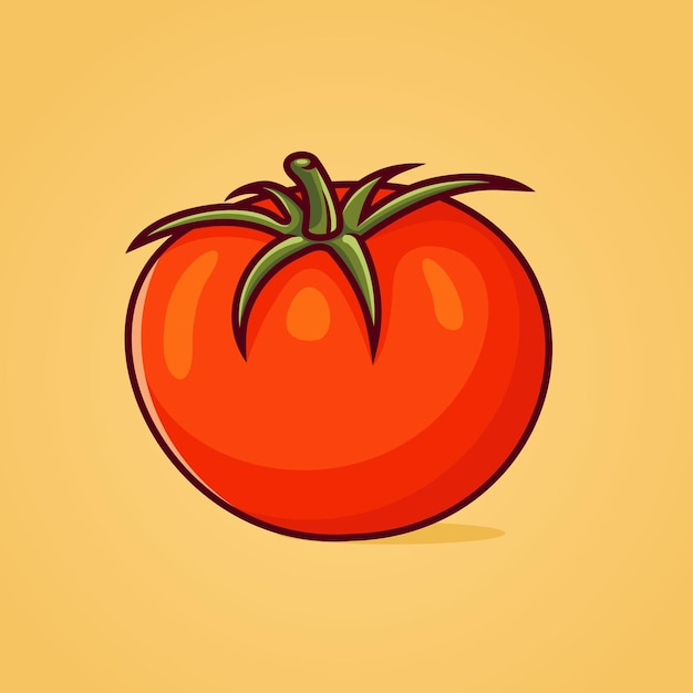 Vector illustration of fresh tomatoes