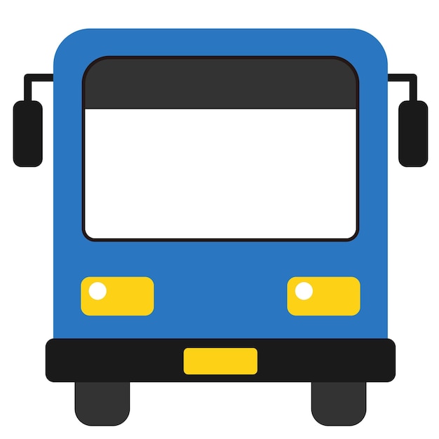 Illustration of the front of the bus