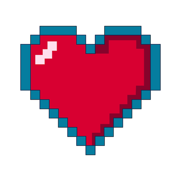 Vector illustration of game love