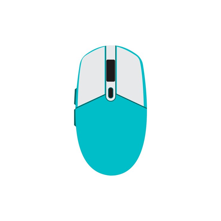 Vector illustration of a gaming mouse wired and wireless mouse computer mouse logos and icons