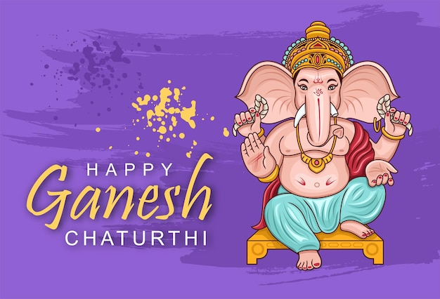 Ganesh Chaturthi 힌두 신 Ganesha의 그림