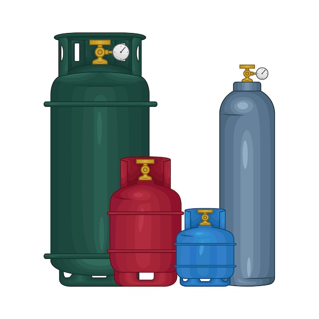 Vector illustration of gas