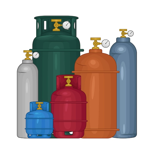 Vector illustration of gas