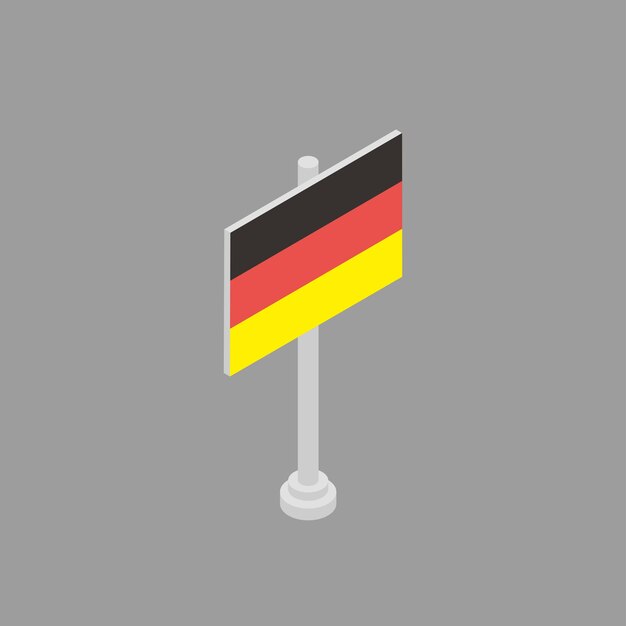 Vector illustration of germany flag template