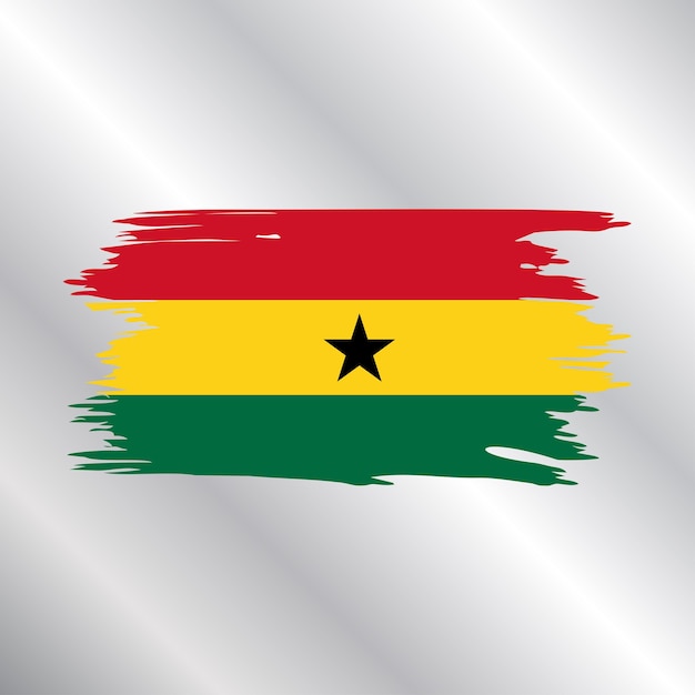 Illustration of Ghana flag Template