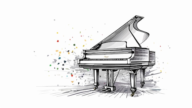 Illustration of a grand piano