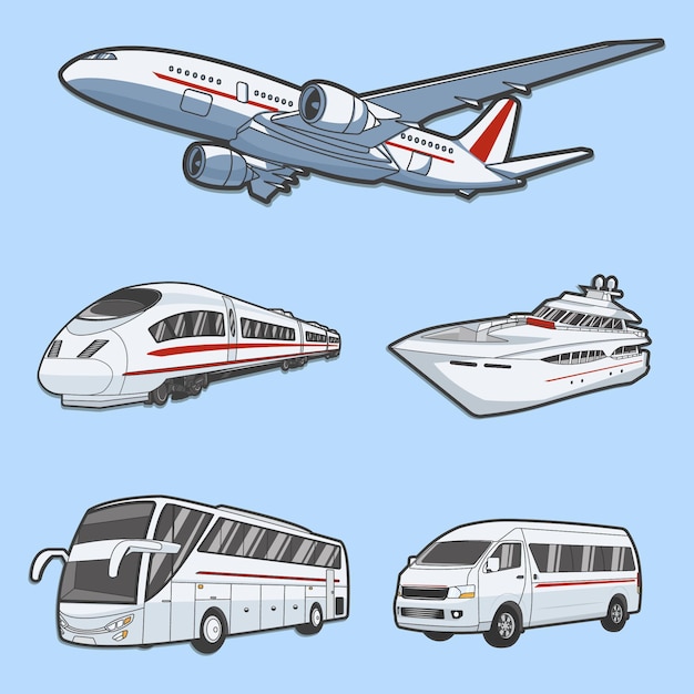 Illustrazione grafica del trasporto pubblico