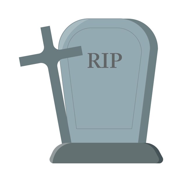 Vector illustration of graveyard