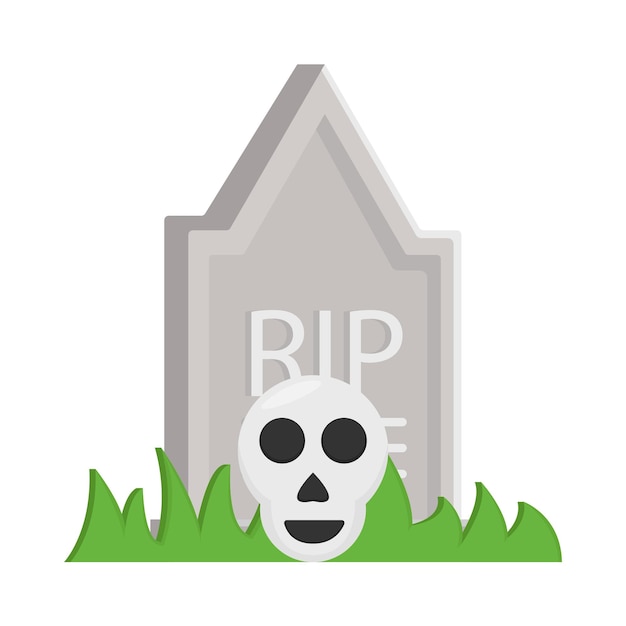 Vector illustration of graveyard