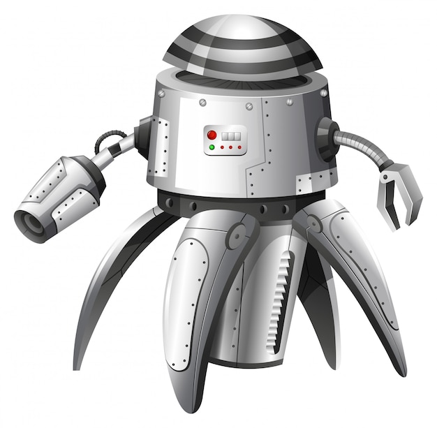 회색 로봇의 삽화