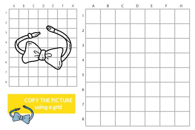 иллюстрация сетки копировать картинку образовательная игра-головоломка с луком каракули
