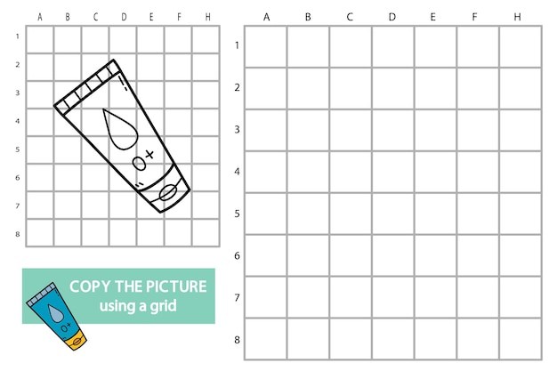 иллюстрация сетки копия изображения образовательная игра-головоломка с кремом для каракулей