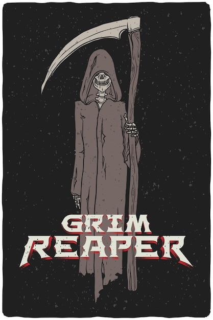 Illustration of a grim reaper