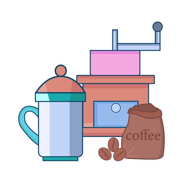 Vector illustration of grinder