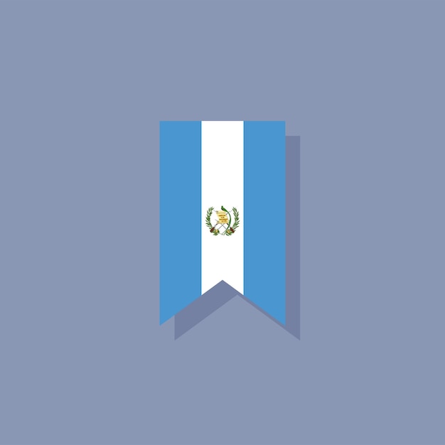 Illustration of guatemala flag template