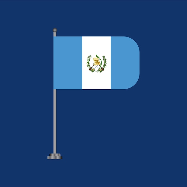 Vector illustration of guatemala flag template