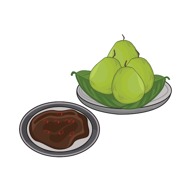 Illustration of guava