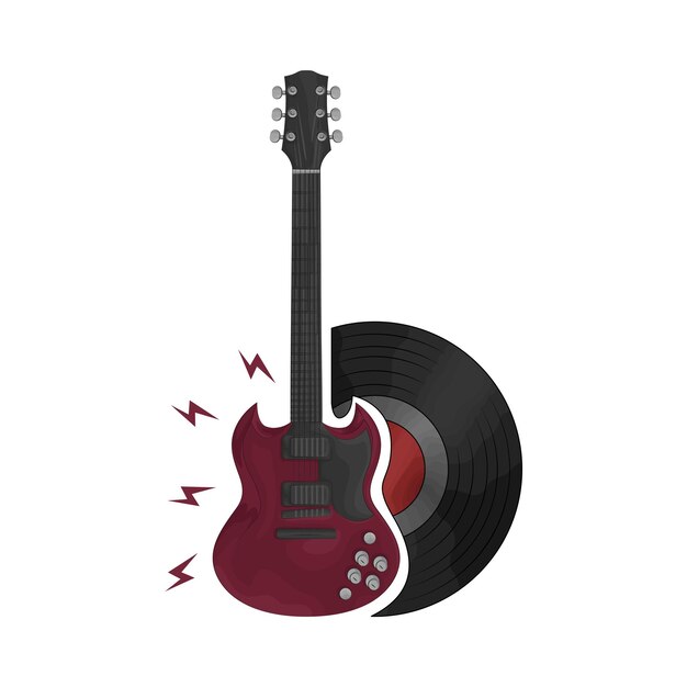 Illustration of guitar