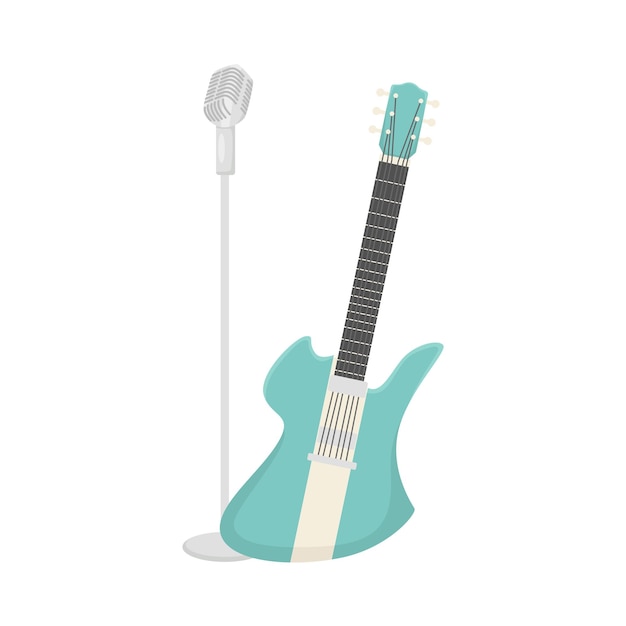 Illustration of guitar